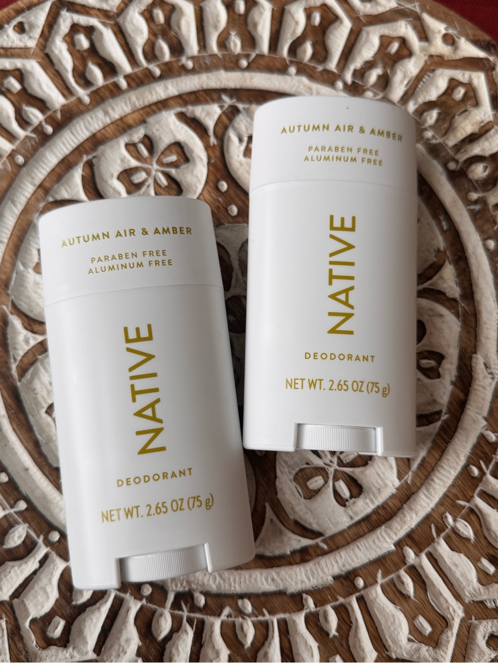 Native Autumn Air & Amber Deodorant Sticks - 2-pack!
